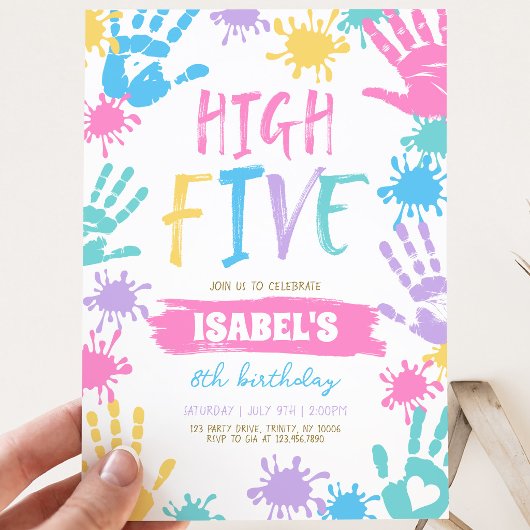 High Five Geburtstag Einladung