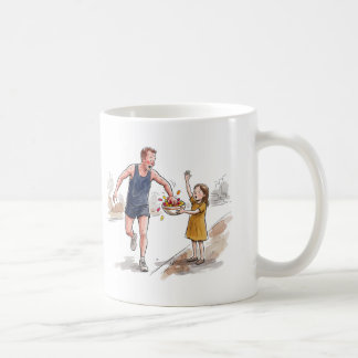 High Five Jeder Kid Lustiger Marathonläufer Kaffeetasse