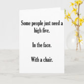 High Five Karte (Gelbe Blume)