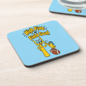 High Five oder Field Goal Cartoon-Kinderbekleidung Getränkeuntersetzer (Linke Seite)