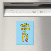 High Five oder Field Goal Cartoon-Kinderbekleidung Magnet (In Situ (Geschirrspüler))