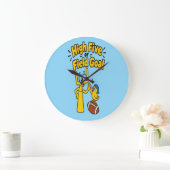 High Five oder Field Goal Cartoon-Kindermode Große Wanduhr (Zuhause)