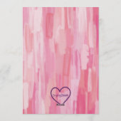 High Five, Pink Painted 5th Birthday Einladung (Rückseite)