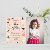 High Five Spookies Kids Halloween Geburtstag Einla Einladung (Stehend Vorderseite)