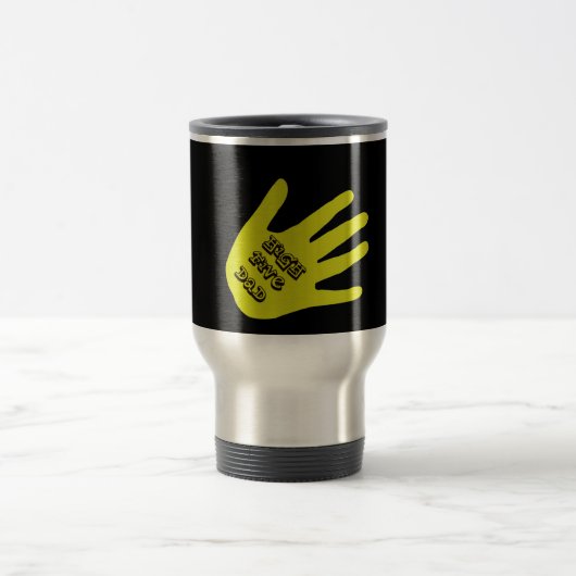 High Five Vater Hand Reisebecher (Mittel)