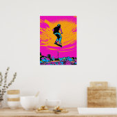 High Flier Scooter Fahrer - Stunt Scooter Poster (Küche)