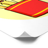 High Fryve French Fries Pun Poster (Ecke)