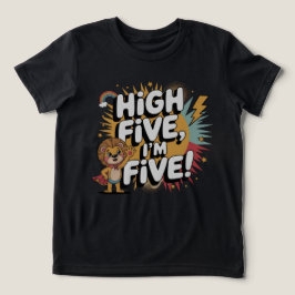 HIGH FÜNF Ich bin 5 - 5. Geburtstag für Kinder Tri-Blend Shirt