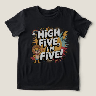 HIGH FÜNF Ich bin 5 - 5. Geburtstag für Kinder Tri-Blend Shirt