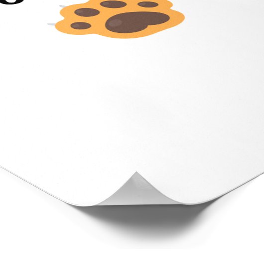 HIGH FÜNF Pfoten Wall Art Poster (Ecke)