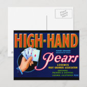 High Hand Birnen Postkarte (Vorne/Hinten)