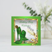 High Heel Schuhe Champagner Grün Gold Silber 2 Einladung (Stehend Vorderseite)