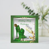 High Heel Schuhe Champagner Grün Gold Silber Einladung (Stehend Vorderseite)