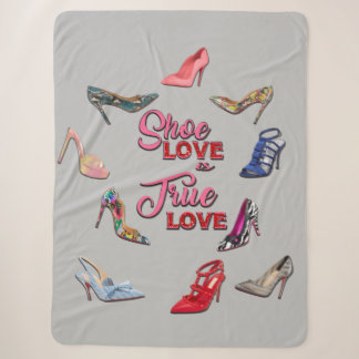 High Heel Schuhe Collage Stiletto Pumps Blanket Sherpadecke