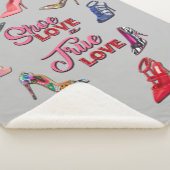 High Heel Schuhe Collage Stiletto Pumps Blanket Sherpadecke (3/4)