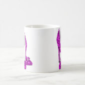 High Heel Schuhe Stileto Glitzer Rosa Kaffeetasse (Mittel)