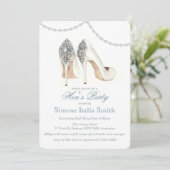 High Heel Shoe Couture Hens Party Einladung (Stehend Vorderseite)