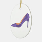 High Heel Shoe in Ultra Violet Keramik Ornament (Links)