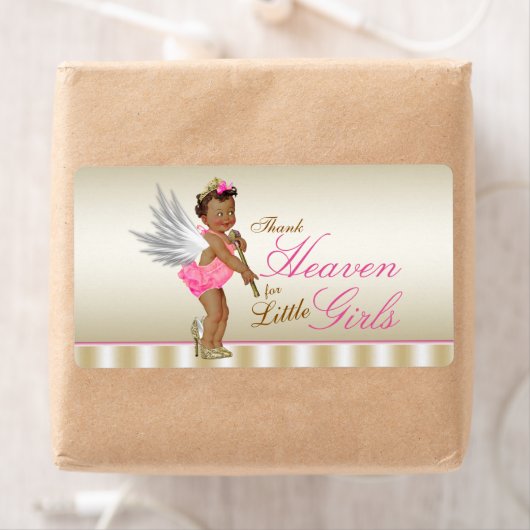 High Heel Shoel Angel Girl Wasserflaschen Labels (Insitu)
