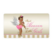 High Heel Shoel Angel Girl Wasserflaschen Labels (Vorne)