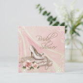 High Heel Shoel Brautparty Einladung (Stehend Vorderseite)