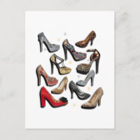 High Heel Shoel Collage Sparkle Fashion Pumps