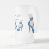 High Heel Shoel Thunder_Cove Mattglas Bierglas (VorderseiteRechts)