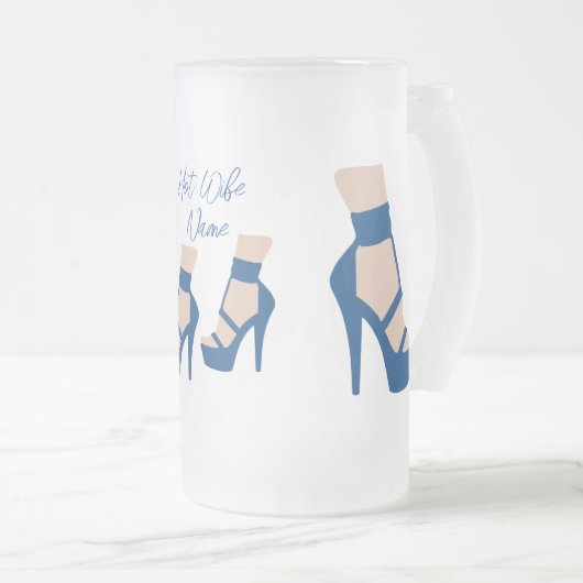 High Heel Shoel Thunder_Cove Mattglas Bierglas (VorderseiteRechts)