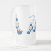 High Heel Shoel Thunder_Cove Mattglas Bierglas (Vorderseite Links)