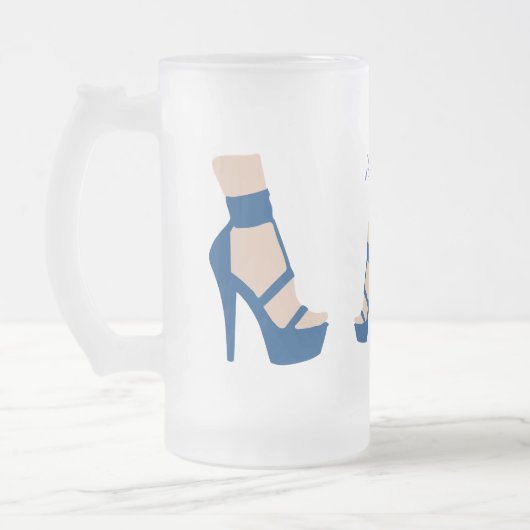 High Heel Shoel Thunder_Cove Mattglas Bierglas (Links)