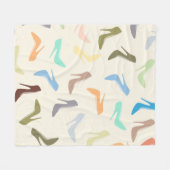 High Heel Shoes Art Fleecedecke (Vorderseite (Horizontal))