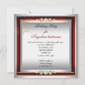 High Heel Shoes Champagner Red Gold Silver Einladung (Rückseite)