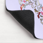 High Heel Shoes Collage Stiletto Art Mousepad (Ecke)