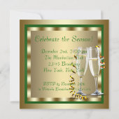 High Heel Shoes Elf Weihnachtsfest Party Einladung (Rückseite)