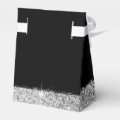 High Heel Stiletto Shoe Black Silver Geburtstag Geschenkschachtel (Rückseite)