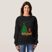 High Heel Xmas Tree Lighting Weihnachtsmannmütze H Sweatshirt (Vorne ganz)
