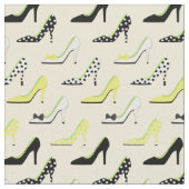 High Heel Yellow Chic Stoff (Nahaufnahme)