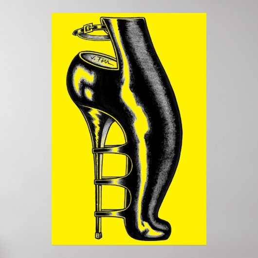 High Heeled Rubber Boot Poster (Vorne)