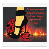 High Heels & Al Capone Fotodruck (Vorne)