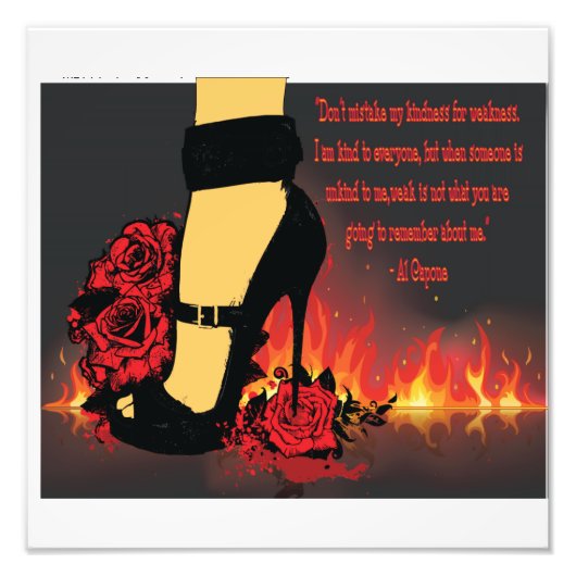 High Heels & Al Capone Fotodruck (Vorne)