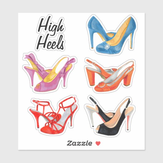 High Heels Aufkleber (Blatt)