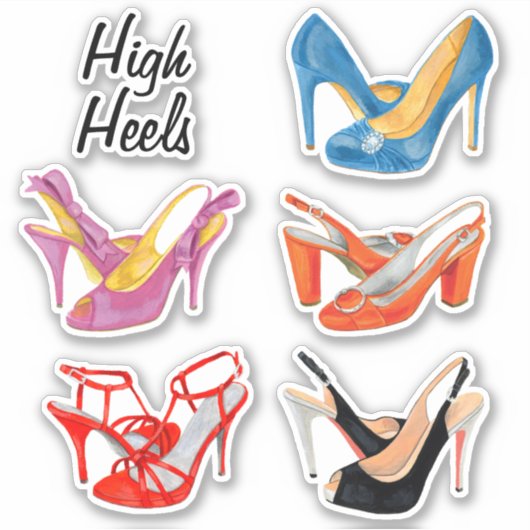 High Heels Aufkleber (Vorderseite)