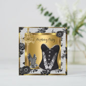 High Heels Chandelier Lace Corset Black 3 Einladung (Stehend Vorderseite)