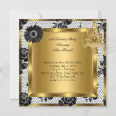 High Heels Chandelier Lace Corset Black 3 Einladung (Rückseite)