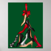 High Heels Christmas Tree Poster (Vorne)