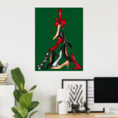 High Heels Christmas Tree Poster (Heimbüro)