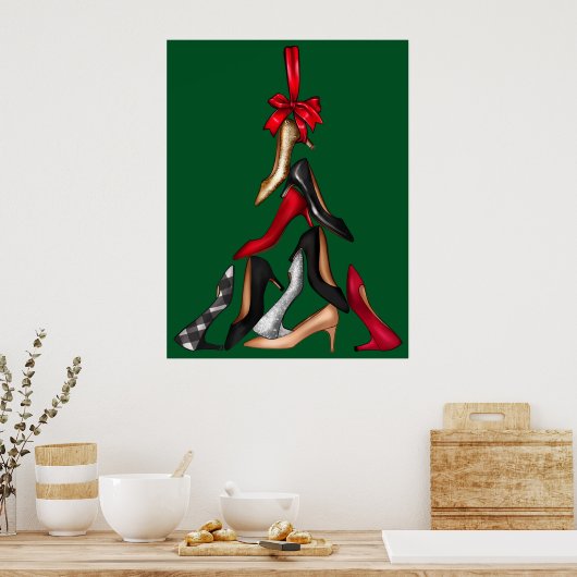 High Heels Christmas Tree Poster (Küche)
