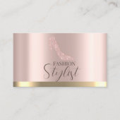 High Heels Diamonds Rose Gold Visitenkarte (Vorderseite)
