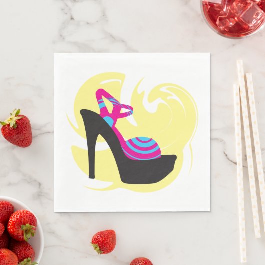 High Heels Extravagante Mode Napkins Serviette (Beispiel)