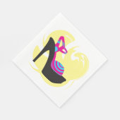 High Heels Extravagante Mode Napkins Serviette (Ecke)